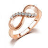 Fashion Infinity Crystal Rings for Women