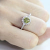 Stones CZ Diamond Emerald Ring