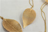 Golden Leaves Long Pendant & Necklace